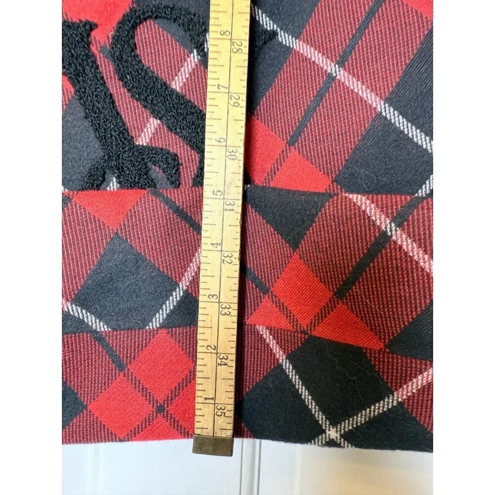 Victoria’s Secret Red & Black Tartan Plaid Tote Bag - Retired EUC